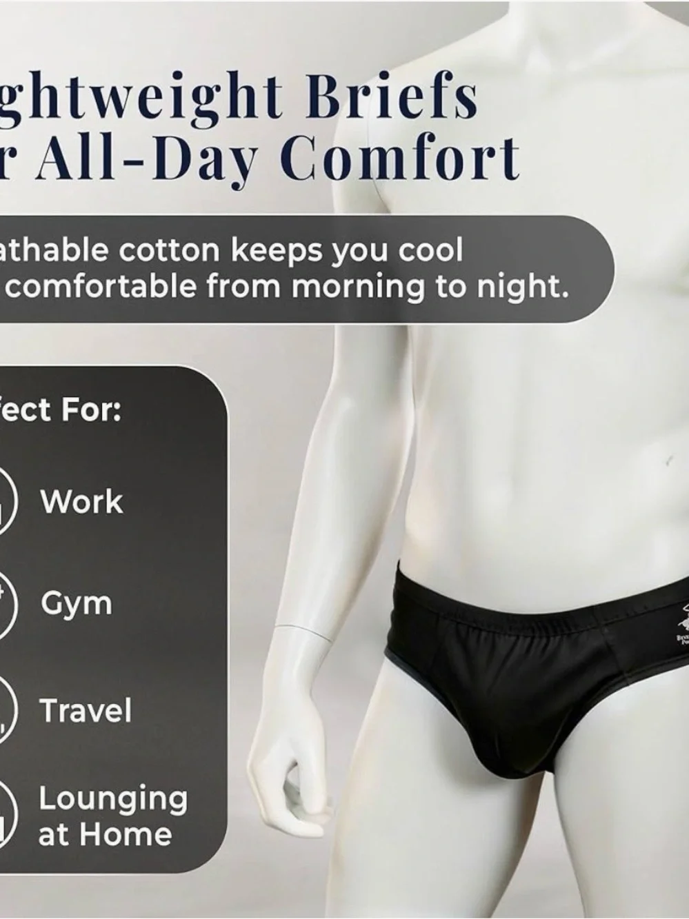 6 fun to wear U.S. Polo Assn. Men's Briefs Pack in Blue Navy Gray bikinis 🩲